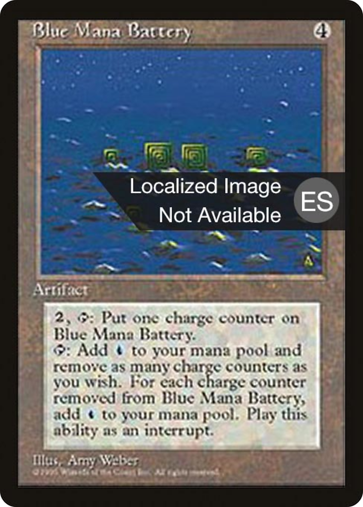 Blue Mana Battery (4BB-300) - Fourth Edition Foreign Black Border