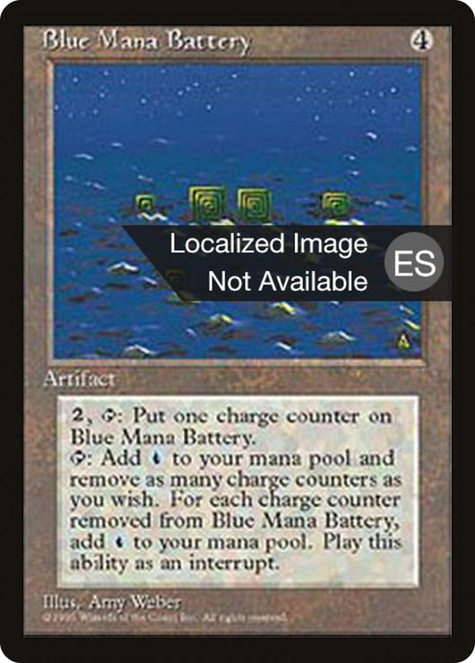 Blue Mana Battery (4BB-300) - Fourth Edition Foreign Black Border