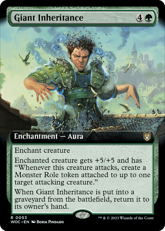 Giant Inheritance (Extended Art) (WOC-053) - Wilds of Eldraine Commander: (Extended Art)