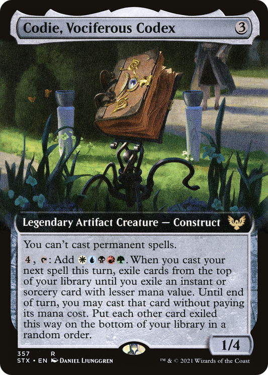 Codie, Vociferous Codex (Extended Art) (STX-357) - Strixhaven: School of Mages: (Extended Art)