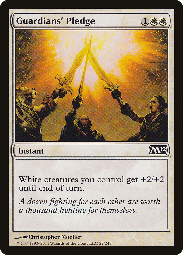 Guardians' Pledge (M12-022) - Magic 2012 Foil