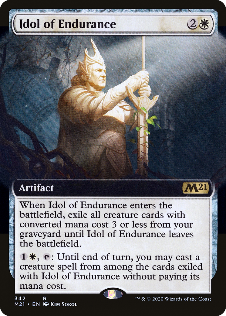 Idol of Endurance (M21-342) - Core Set 2021: (Extended Art) Foil