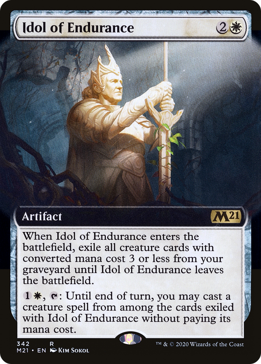 Idol of Endurance (M21-342) - Core Set 2021: (Extended Art) Foil