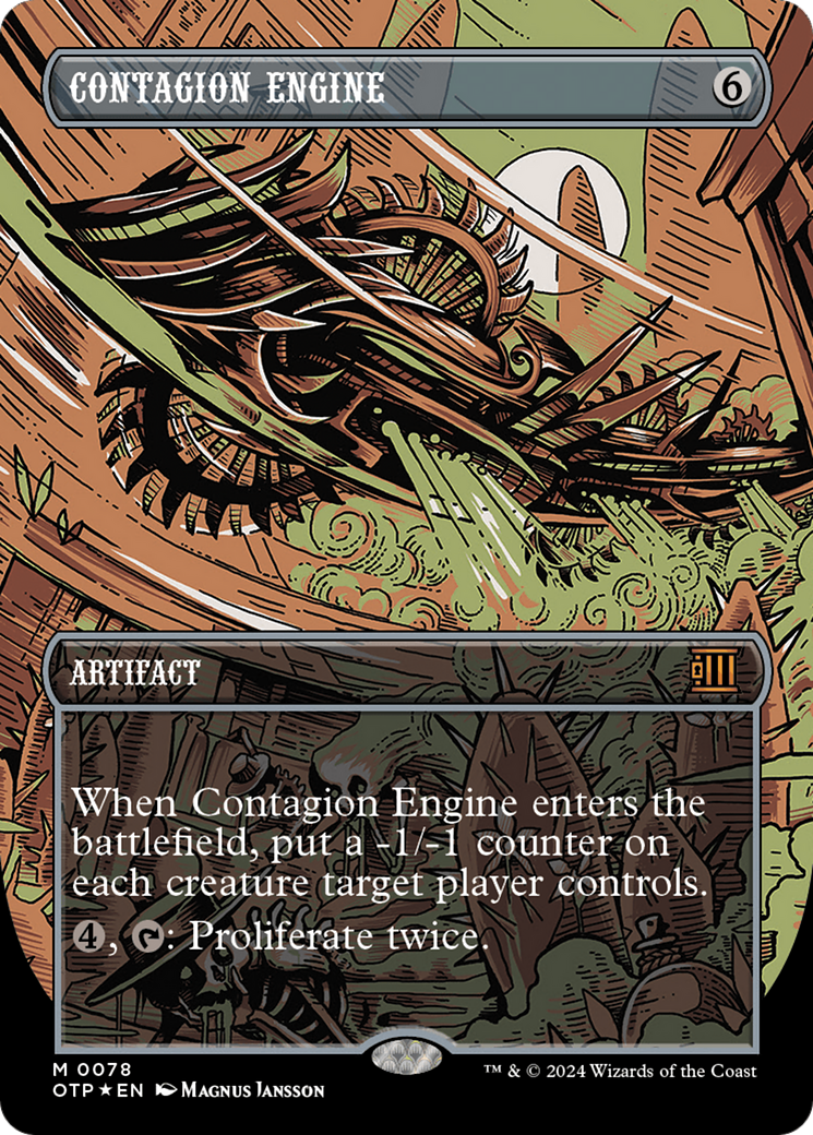 Contagion Engine (OTP-078) - Breaking News (Borderless) Foil