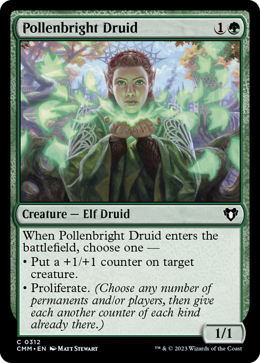 Pollenbright Druid (CMM-312) - Commander Masters