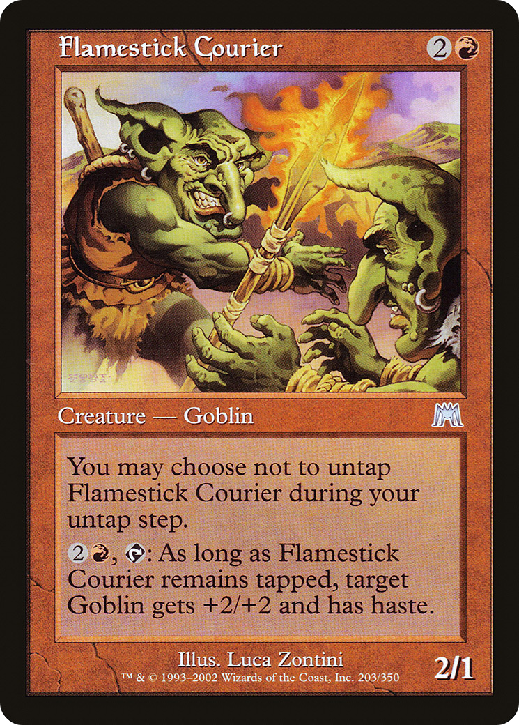 Flamestick Courier (ONS-203) - Onslaught Foil