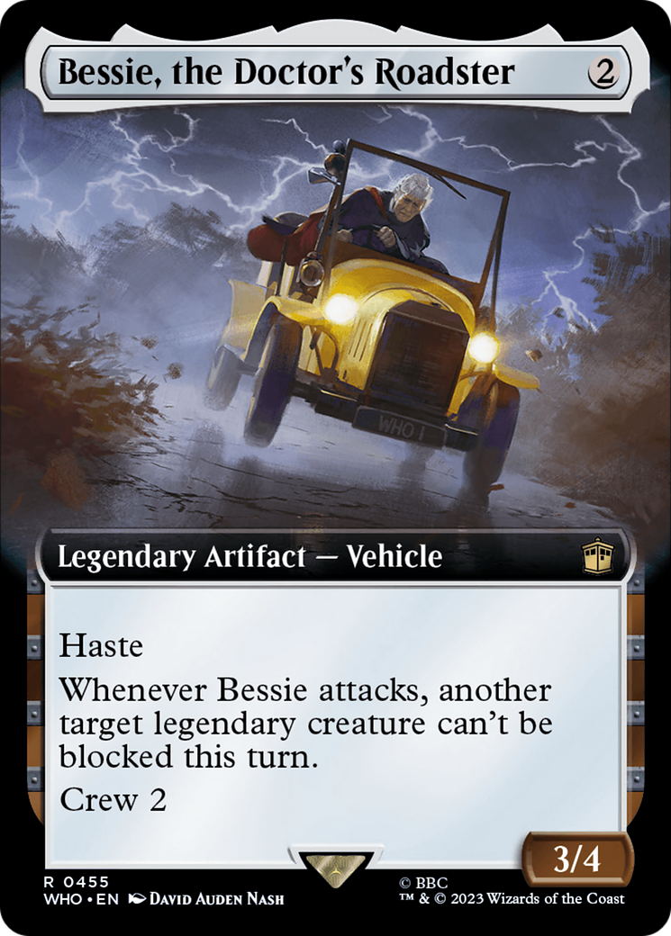 Bessie, the Doctor's Roadster (WHO-455) - Doctor Who: (Extended Art) Foil
