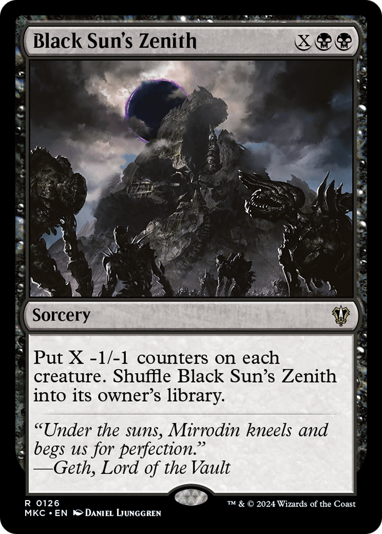 Black Sun's Zenith (MKC-126) - Murders at Karlov Manor Commander