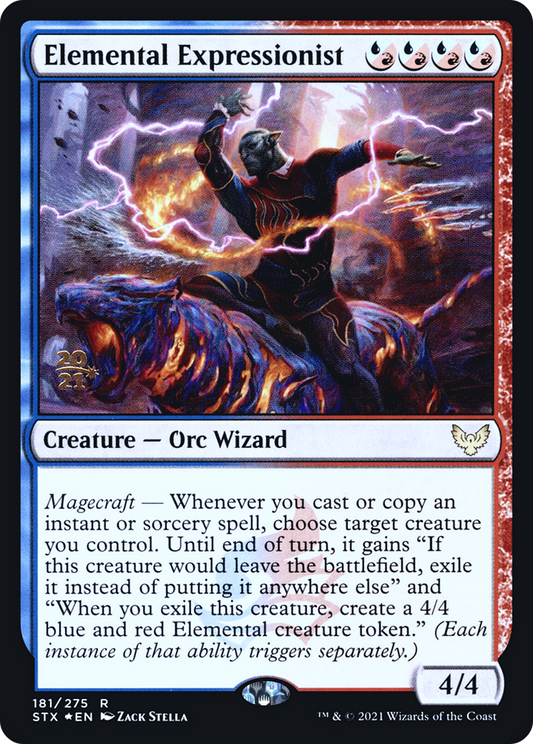 Elemental Expressionist (PSTX-181S) - Strixhaven: School of Mages Promos Foil