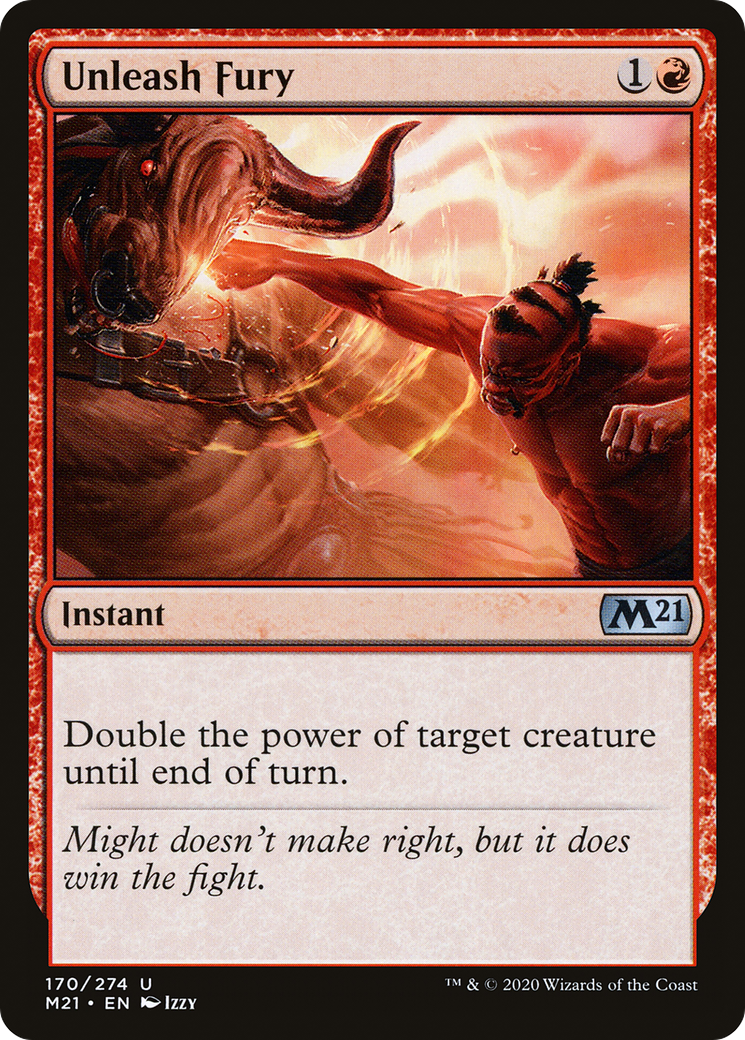 Unleash Fury (M21-170) - Core Set 2021 Foil