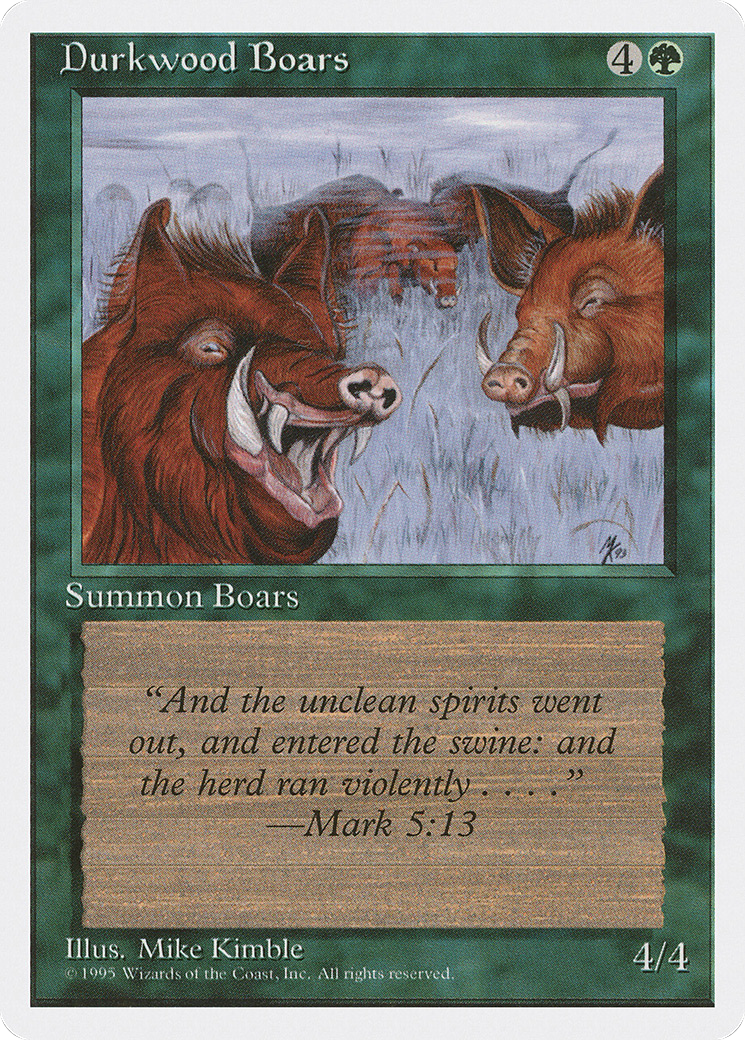 Durkwood Boars (4ED-241) - Fourth Edition