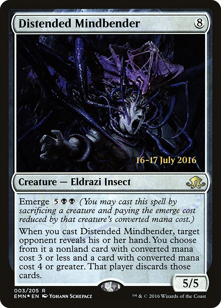 Distended Mindbender (PRE-03S) - Eldritch Moon Promos (Prerelease) Foil