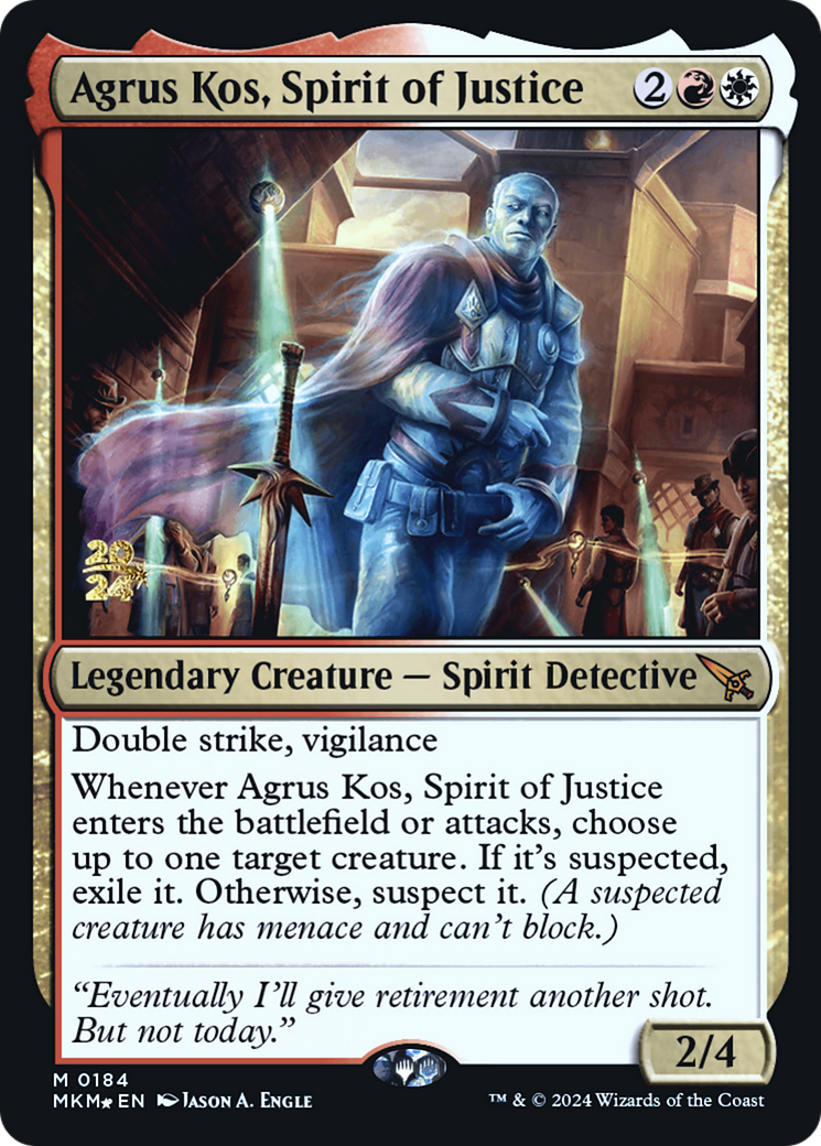 Agrus Kos, Spirit of Justice (PMKM-184S) - Murders at Karlov Manor Promos Foil