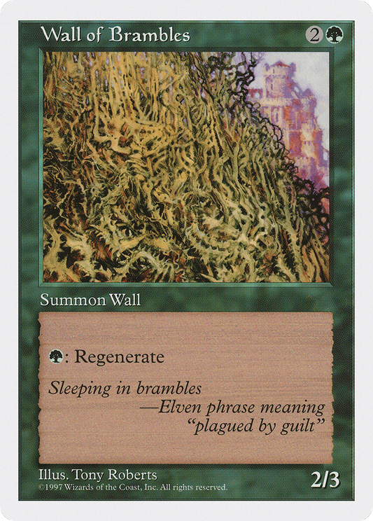 Wall of Brambles (5ED-338) - Fifth Edition