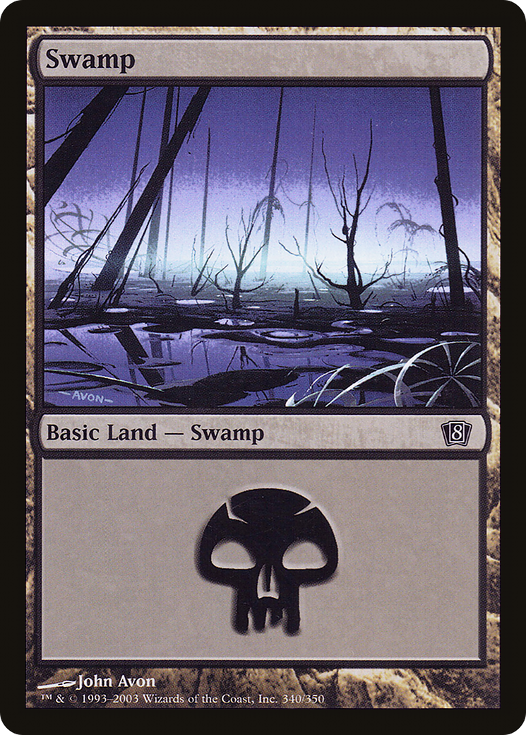 Swamp (8ED-340★) - Eighth Edition Foil