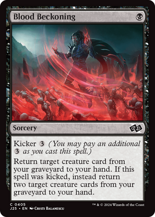 Blood Beckoning (J25-405) - Foundations Jumpstart Foil