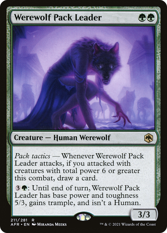 Werewolf Pack Leader (AFR-211) - Adventures in the Forgotten Realms