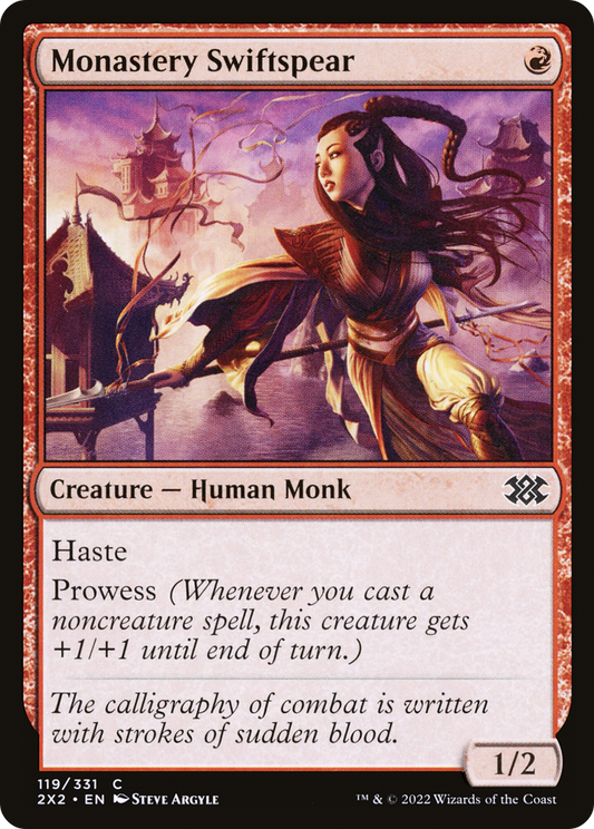 Monastery Swiftspear (2X2-119) - Double Masters 2022 Foil