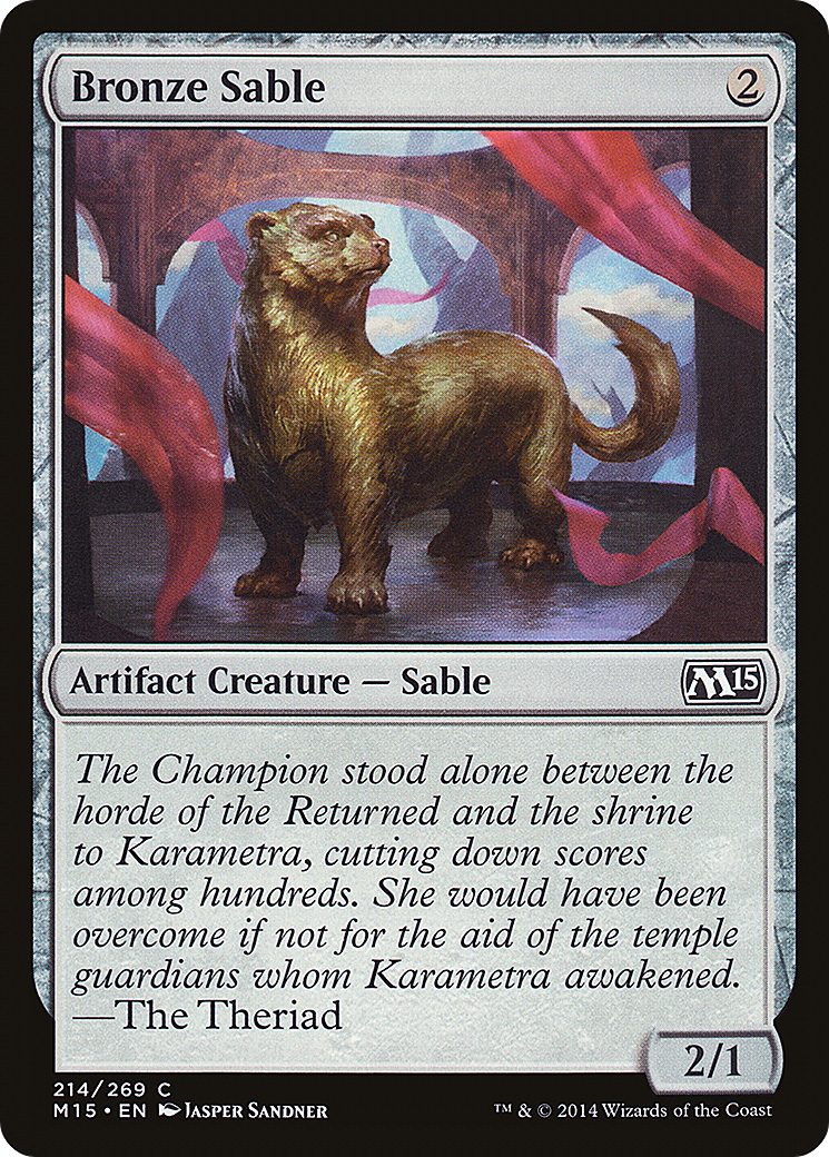 Bronze Sable (M15-214) - Magic 2015 Foil