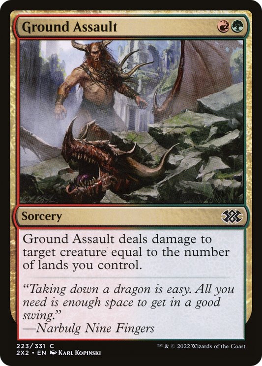 Ground Assault (2X2-223) - Double Masters 2022 Foil