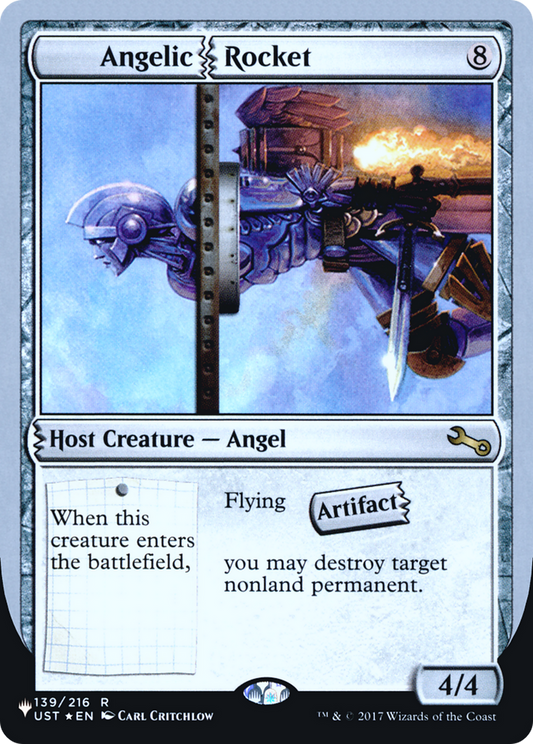 Angelic Rocket (ULST-054) - The List (Unfinity Foil Edition) Foil