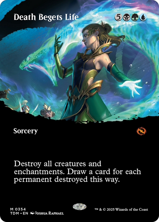 Death Begets Life (TDM-354) - Tarkir: Dragonstorm: (Showcase) (Borderless)