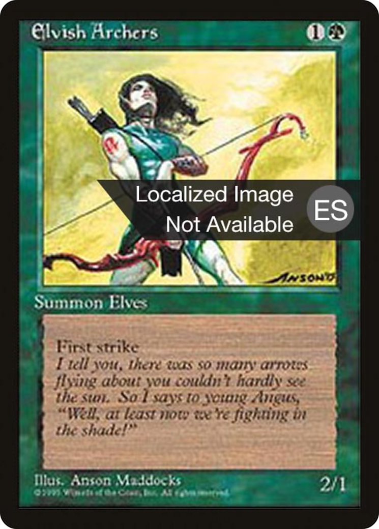 Elvish Archers (4BB-243) - Fourth Edition Foreign Black Border