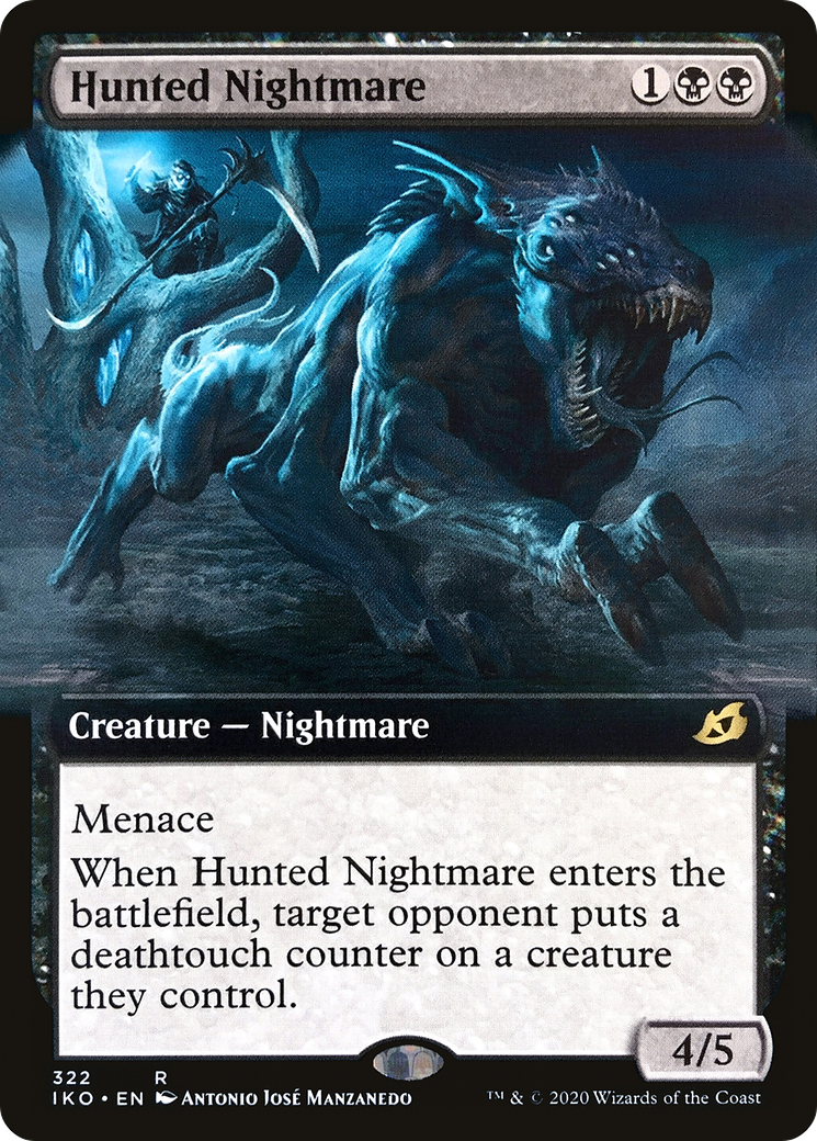 Hunted Nightmare (IKO-322) - Ikoria: Lair of Behemoths: (Extended Art) Foil