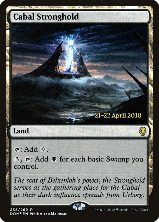Cabal Stronghold (PRE-238S) - Dominaria Promos (Prerelease) Foil