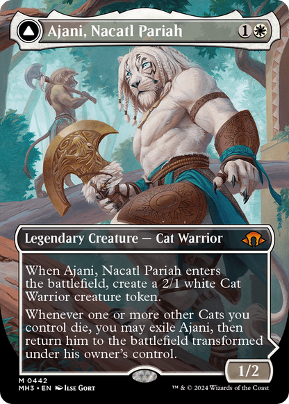 Ajani, Nacatl Pariah // Ajani, Nacatl Avenger (MH3-442) - Modern Horizons 3 (Borderless)