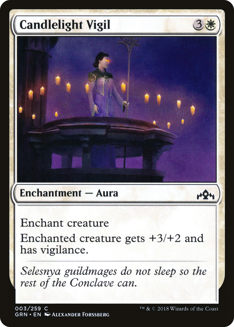 Candlelight Vigil (GRN-003) - Guilds of Ravnica