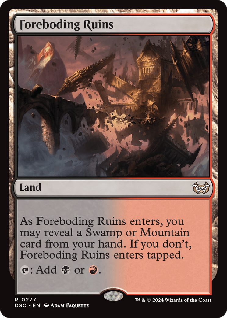 Foreboding Ruins (DSC-277) - Duskmourn: House of Horror Commander