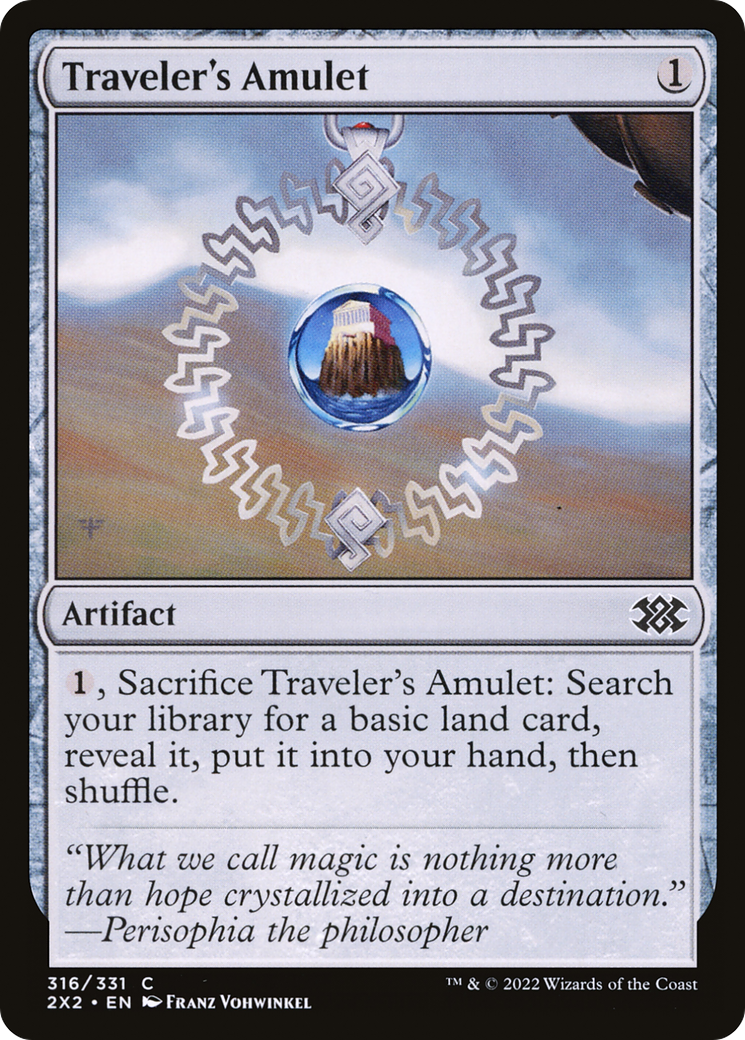 Traveler's Amulet (2X2-316) - Double Masters 2022 Foil