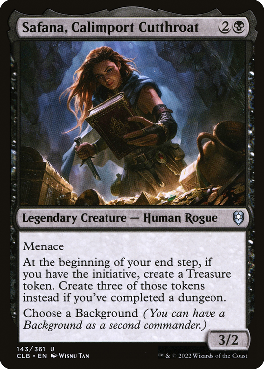 Safana, Calimport Cutthroat (CLB-143) - Commander Legends: Battle for Baldur's Gate Foil