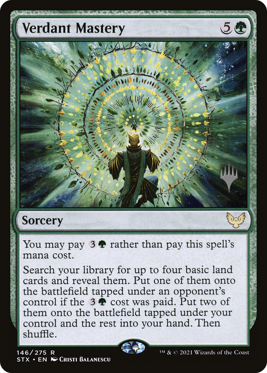 Verdant Mastery (PSTX-146P) - Strixhaven: School of Mages Promos Foil