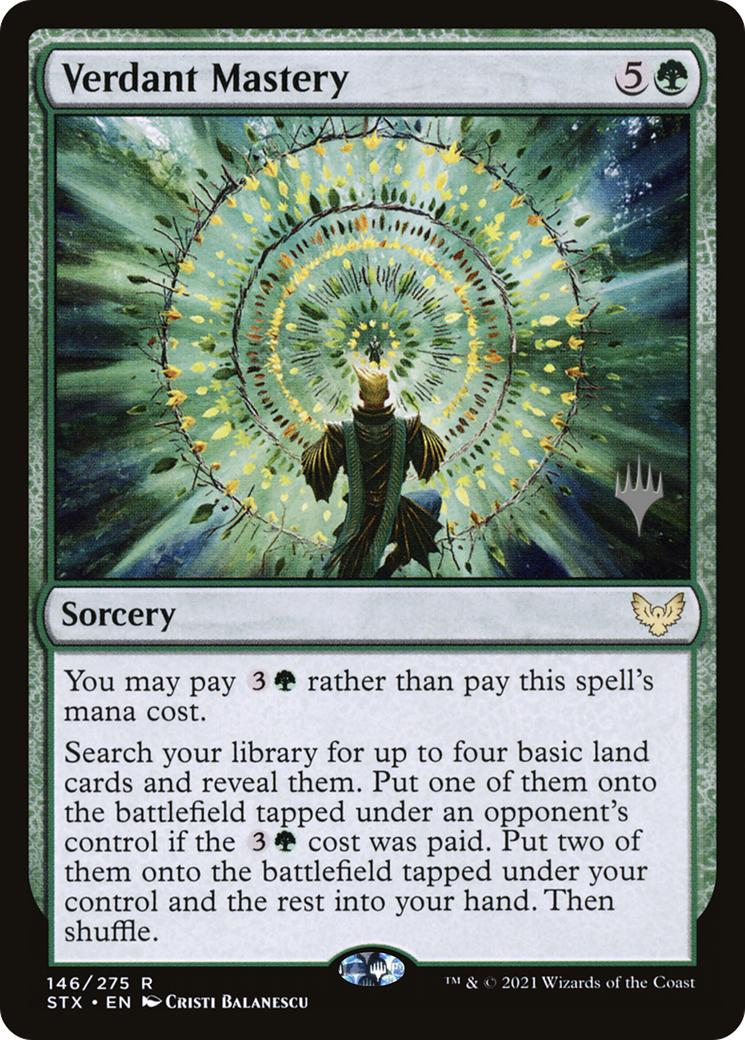 Verdant Mastery (PPSTX-146) - Strixhaven: School of Mages Promos (Promo Pack)