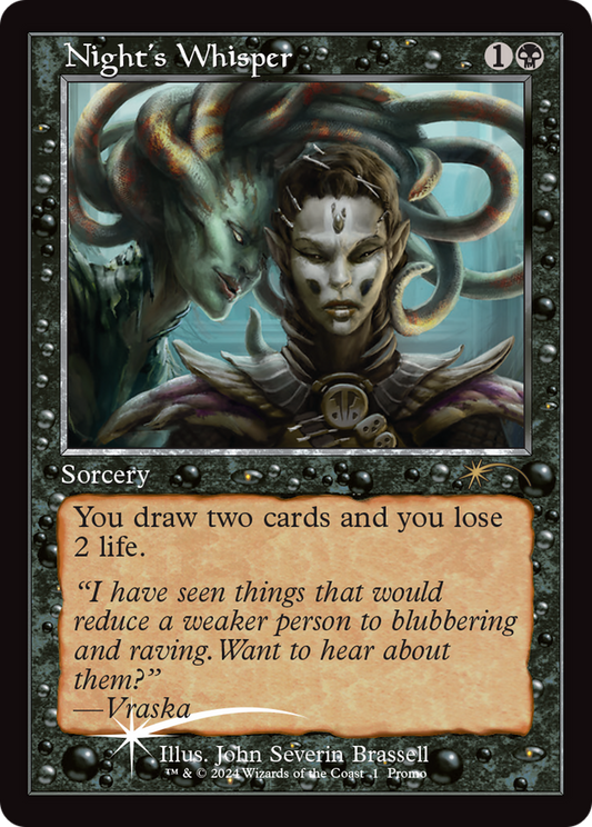 Night's Whisper (PW24-018) - Wizards Play Network 2024 Foil