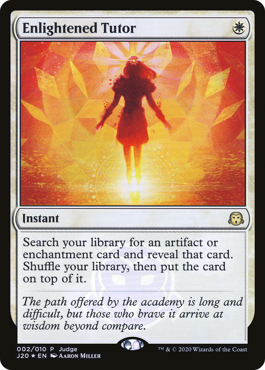 Enlightened Tutor (J20-002) - Judge Gift Cards 2020 Foil