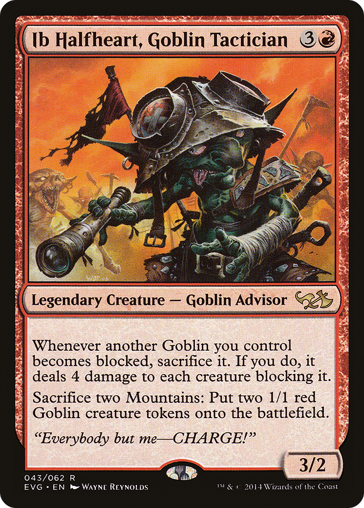 Ib Halfheart, Goblin Tactician (DD3-043) - Duel Decks Anthology: Elves vs. Goblins