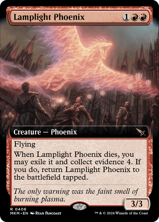 Lamplight Phoenix (MKM-406) - Murders at Karlov Manor: (Extended Art) Foil