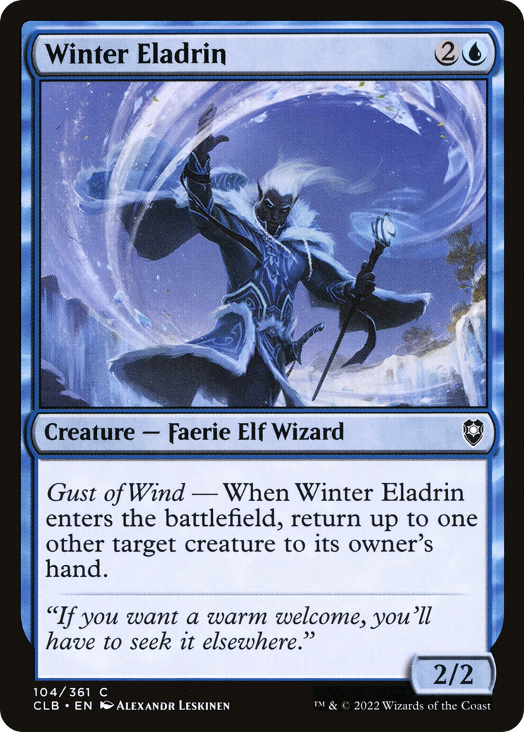 Winter Eladrin (CLB-104) - Commander Legends: Battle for Baldur's Gate