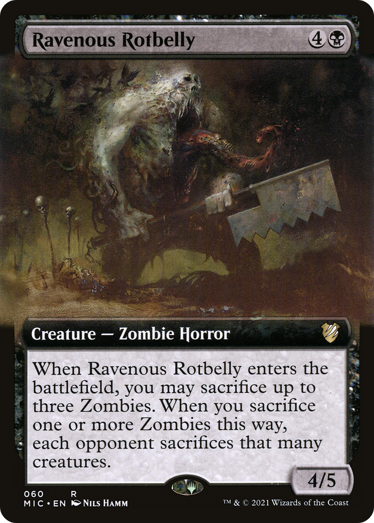 Ravenous Rotbelly (MIC-060) - Midnight Hunt Commander: (Extended Art)