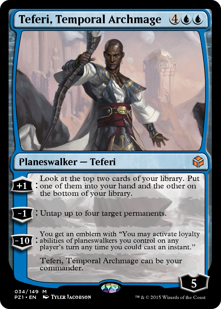 Teferi, Temporal Archmage (PZ1-034) - Legendary Cube Prize Pack