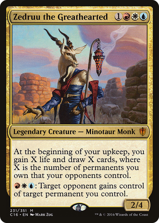 Zedruu the Greathearted (C16-231) - Commander 2016