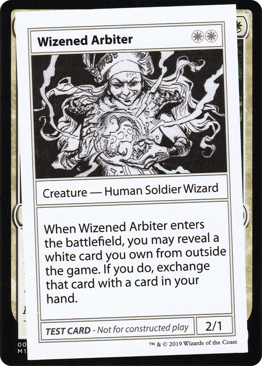 Wizened Arbiter (CMB2-014) - Mystery Booster Playtest Cards 2021