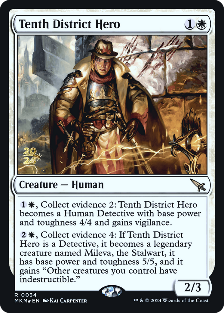 Tenth District Hero (PMKM-34S) - Murders at Karlov Manor Promos Foil