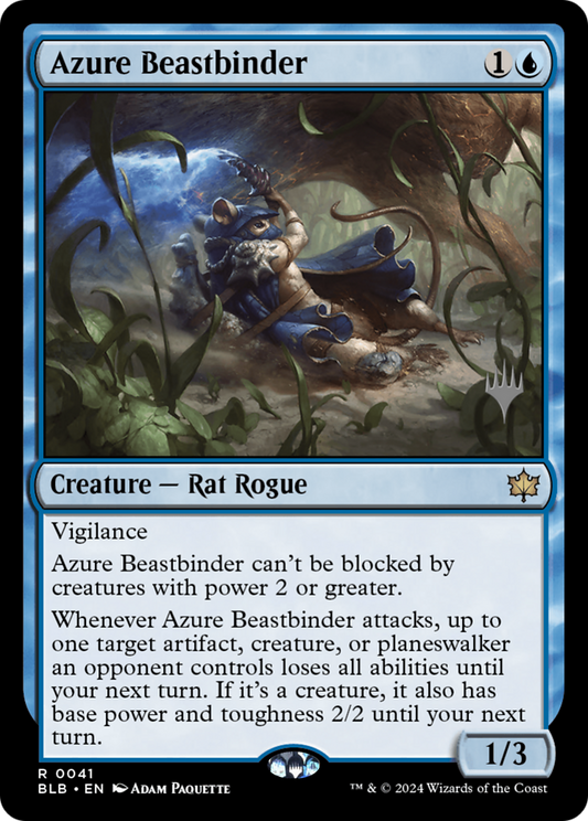 Azure Beastbinder (PPBLB-041) - Bloomburrow Promos (Promo Pack)