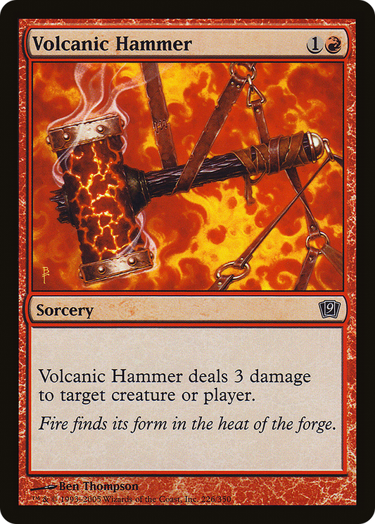 Volcanic Hammer (9ED-226★) - Ninth Edition Foil