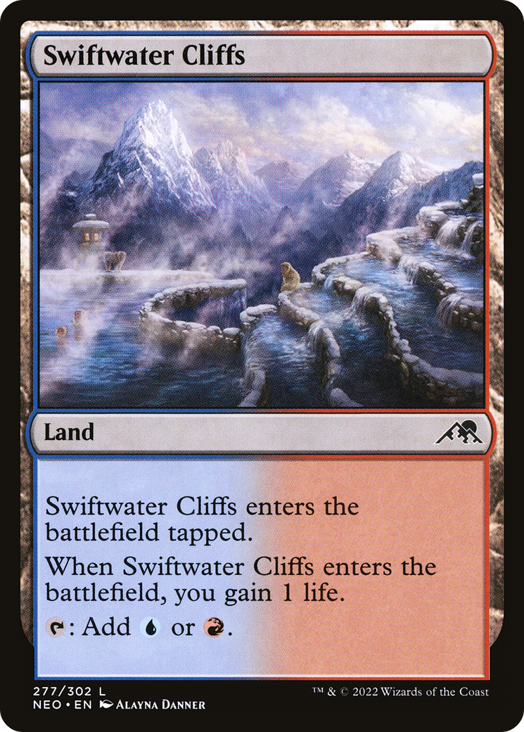 Swiftwater Cliffs (NEO-277) - Kamigawa: Neon Dynasty