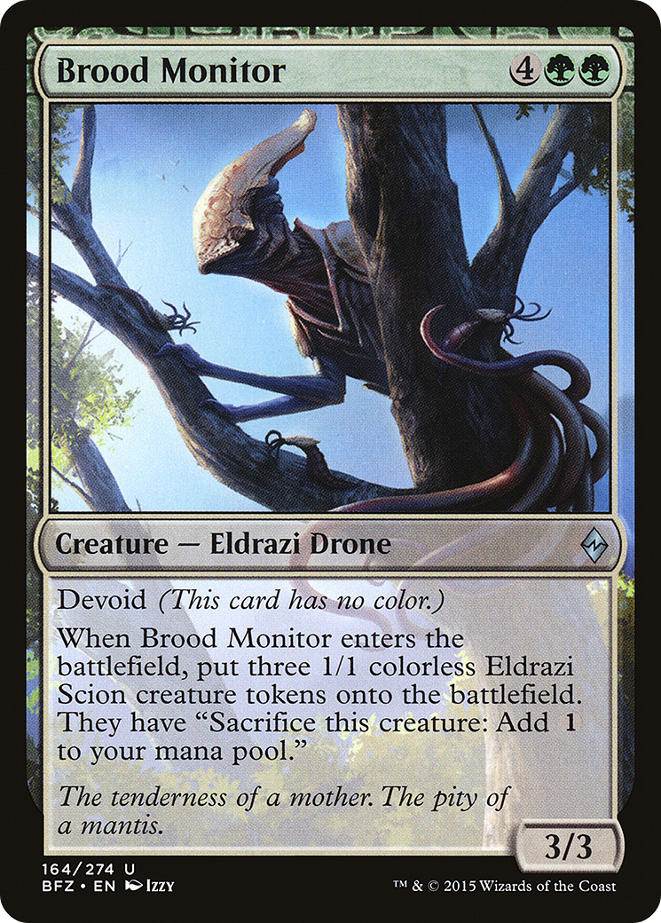 Brood Monitor (BFZ-164) - Battle for Zendikar: (devoid)